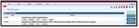Image result for CPT Code Lookup in 3M Encoder