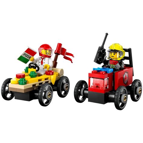 LEGO® City #60458: Pizza vs. Fire Truck Race Car Pack – Krazy Caterpillar