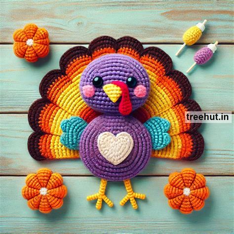 Crochet Turkey Ideas with Leftover Yarn