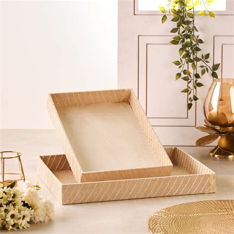 Gota Fabric Trays – thedottedi.in