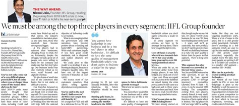 Interview: 'We Must Be Among The Top Three Players In Every Segment ...