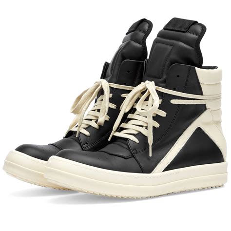 Rick Owens Geobasket Sneaker Black & Milk | END. (US)