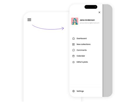 Image result for Hamburger Menu Design