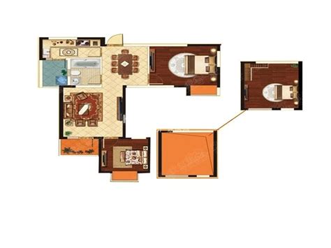 2018的三居室户型图大全-房天下装修效果图