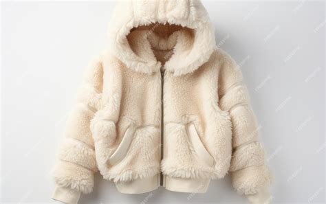 Premium AI Image | White Winter Jacket on White Background