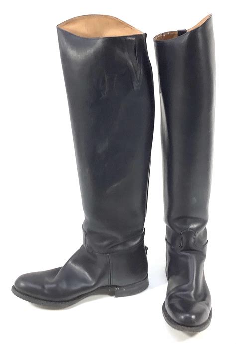 Lot - Dehner Custom Made Leather Riding Boots
