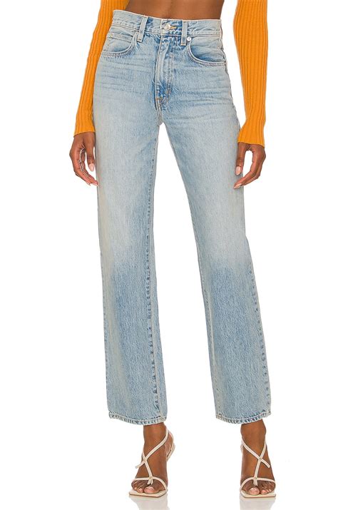 SLVRLAKE Brooklyn Mid Rise Relaxed Straight in Lonesome Road | REVOLVE