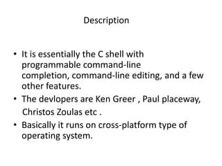 Image result for Tcsh Shell Script Cheat Sheet