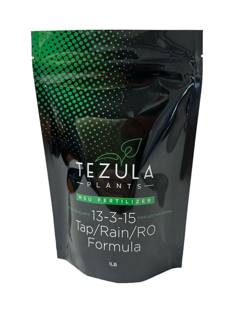 Tezula LLC MSU Fertilizer, 13-3-15 Formula with Calcium and Magnesium ...