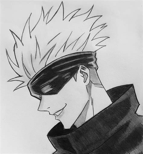 Drawing of Gojo Satoru