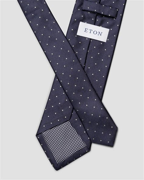 Polka Dot Woven Silk Tie - Eton