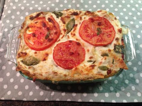 Jamie Oliver's lasagne made with creme fraiche instead of  