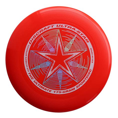 Discraft ULTRA-STAR 175g Ultimate Frisbee Disc - BRIGHT RED - Walmart.com