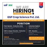 Gsp Crop science Job vacancy for Production Plant operator Shift ...