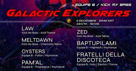 GALACTIC EXPLORERS / EQUIPE B VS KICK MY BASS @ DRAKART, Le DRAK-ART ...