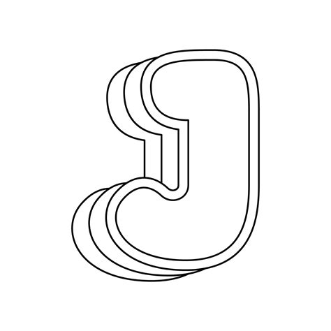Letter J Coloring Page