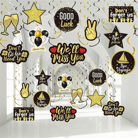 Buy 30 Pieces Farewell Party Decorations, 2022 Decorations Glitter We ...