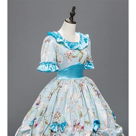 18th Century Women's Rococo Ball Gown Princess Maria Antonietta Rococo ...