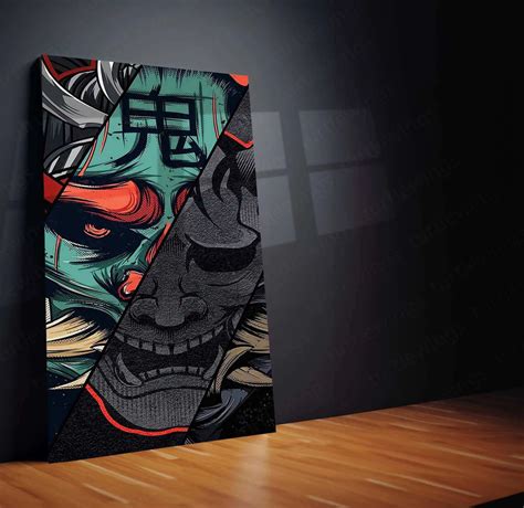 Samurai Nova Metal Poster | Futuristic Samurai Warrior Art | Neon and ...