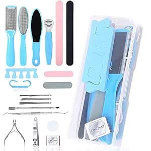Professional Pedicure Tools Set 23 in 1, Foot Care Kit Stainless Steel ...