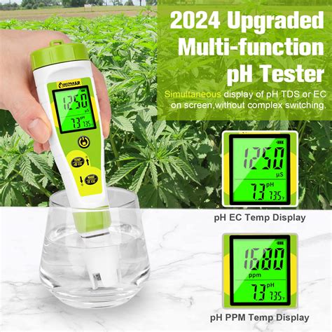 Snapklik.com : pH EC Meter For Water Hydroponics PPM And pH Meter For Nutrients Measure pH PPM ...