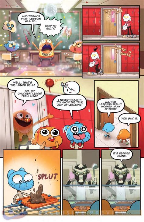 Cartoon The Amazing World Of Gumball Comic