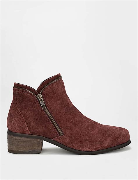 Buy Leather Zipper Ankle Boots at Marks & Spencer