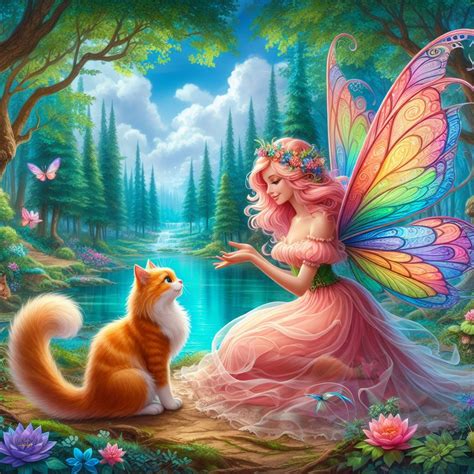Fairy and cat by eron01 on DeviantArt