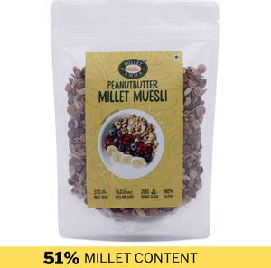 MILLET AMMA Peanut Butter Millet Muesli Healthy Foods, Gluten Free ...