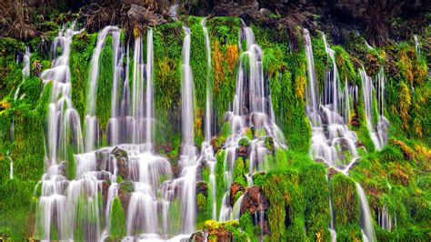 Wispy Majestic Waterfalls At Thousand Springs State Park In The Magic ...