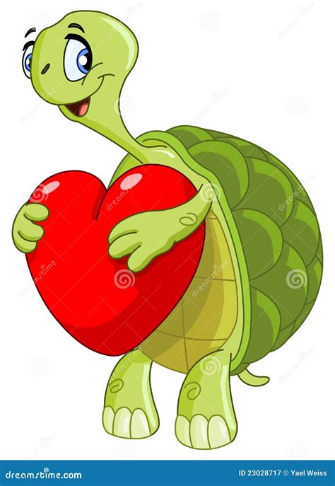 Turtle with heart stock vector. Illustration of celebrating - 23028717