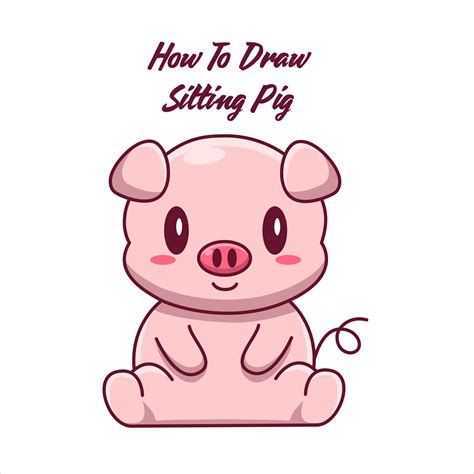 How To Draw A Pig Very Easy Drawing Youtube