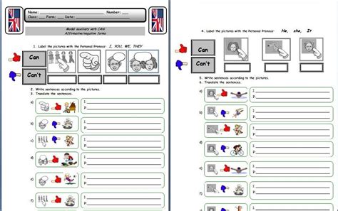Can Model Verb Worksheet 的图像结果