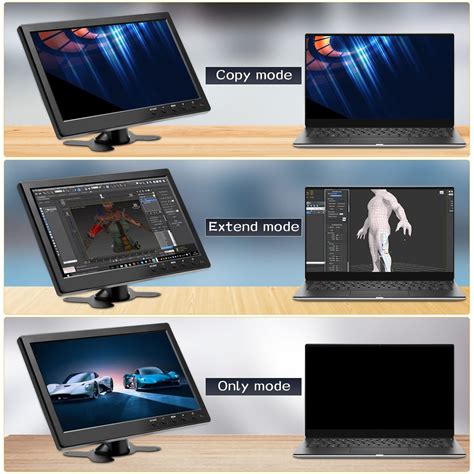 10.1 Zoll HD CCTV Display Bildschirm PC Auto Monitor AV/BNC/VGA/HDMI Eingang | eBay