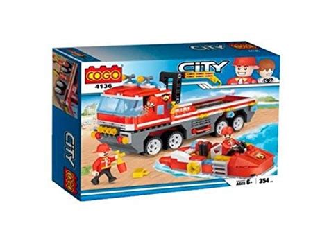 Toyshine ABS Plastic Firefighter and Rescue Blocks Construction Toy Set ...