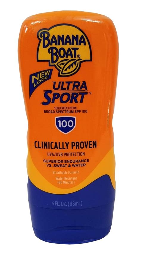 Banana Boat Sport Performance Sunblock Lotion SPF 100, 4 Oz by Banana ...