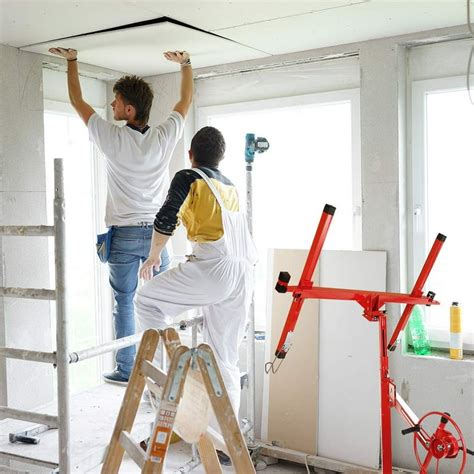 Image result for Using a Drywall Lift for Ceiling