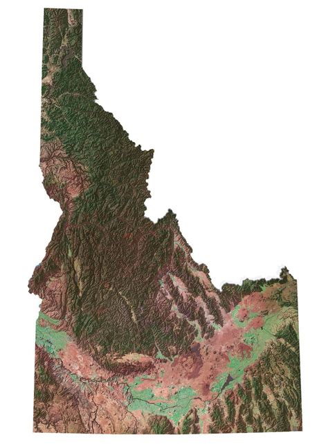 Idaho Lakes and Rivers Map - GIS Geography