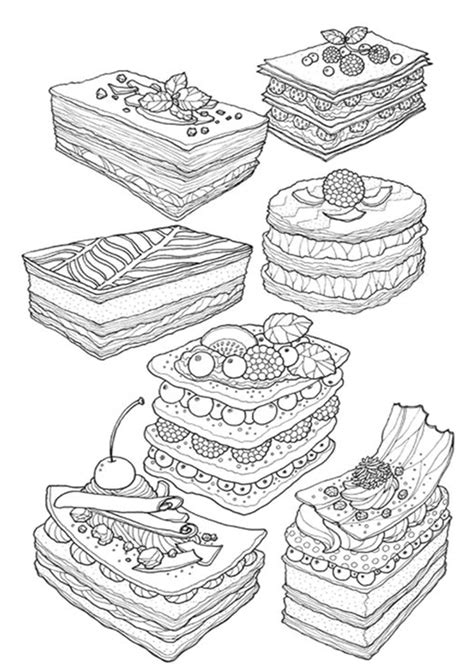 Dessert Coloring Pages For Adults at Nathan Lozano blog
