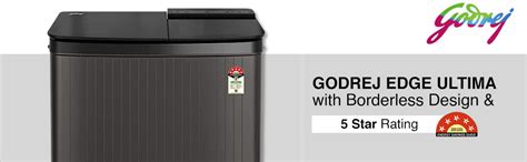 Godrej EDGE ULTIMA 8 Kg 5 star Semi-Automatic Top Loading Washing ...