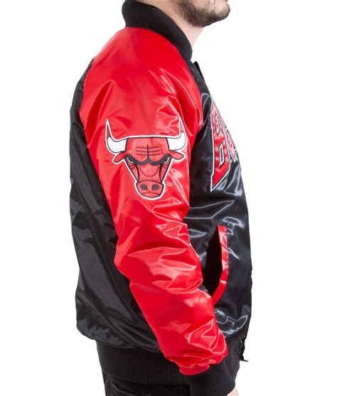 Varsity Starter Satin Chicago Bulls Tri-Color Jacket - Jackets Expert