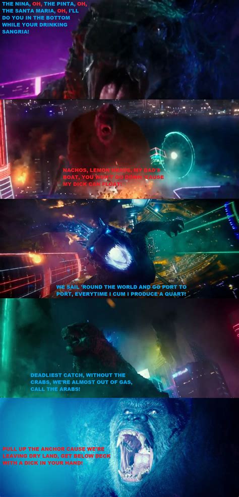 Godzilla vs Kong Boat N' Hoes Lyrics 1 by MnstrFrc on DeviantArt
