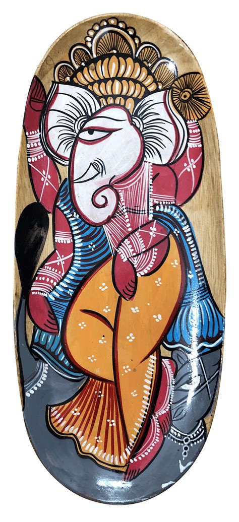 Buy Contemporary Ganesha Kalighat Art | Wall Hanging