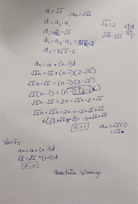 The nth term of the sequence √2,√4, √18,...is √2 n - Brainly.in