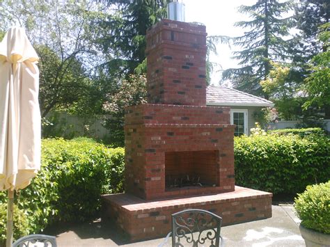 Used Brick Outdoor Fireplace