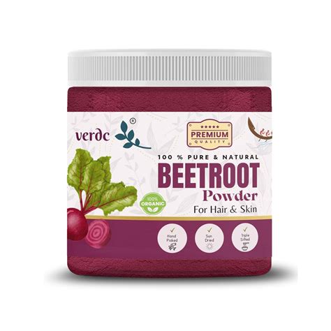 verdc - 100% Pure & Natural Beetroot Powder for Face/Hair/Lips ...
