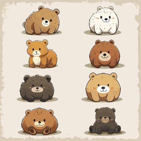 Bear cute vector | Premium AI-generated vector