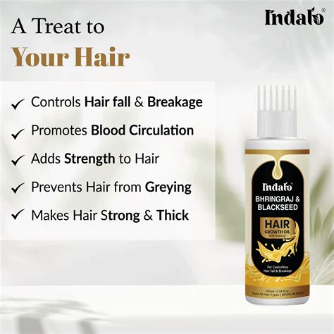 Bhringraj & Blackseed Hair Growth Oil | Shop Now at Indalo
