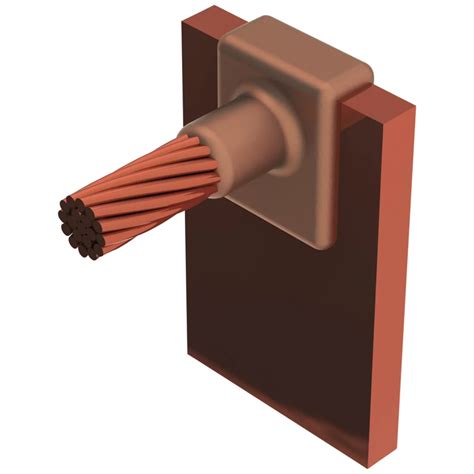 Cable to Lug or Busbar, Rail, ME, 1/4" x 1 1/2", 500 kcmil Ropelay ...