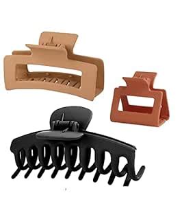 FIMBUL Hair Claw Clip Matte Jaw Clips Non Slip Simple regular Hair ...